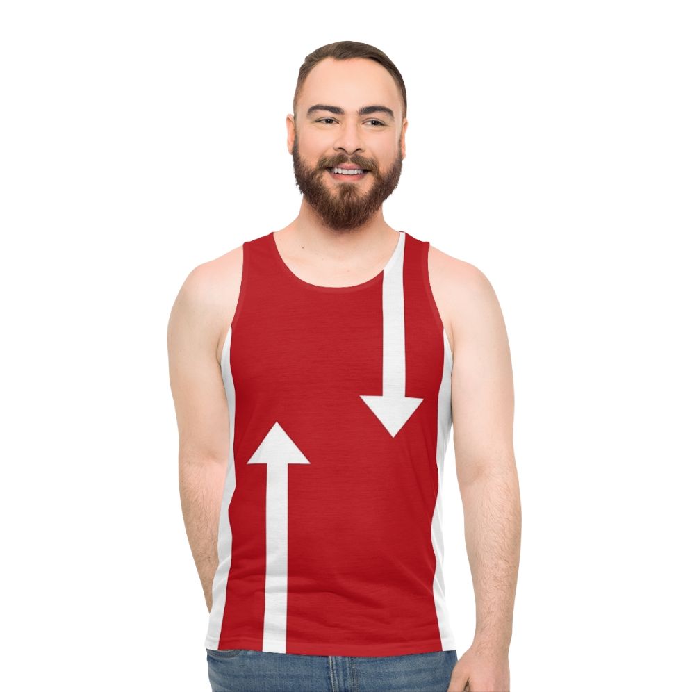 Retro 60s mod geometric unisex tank top