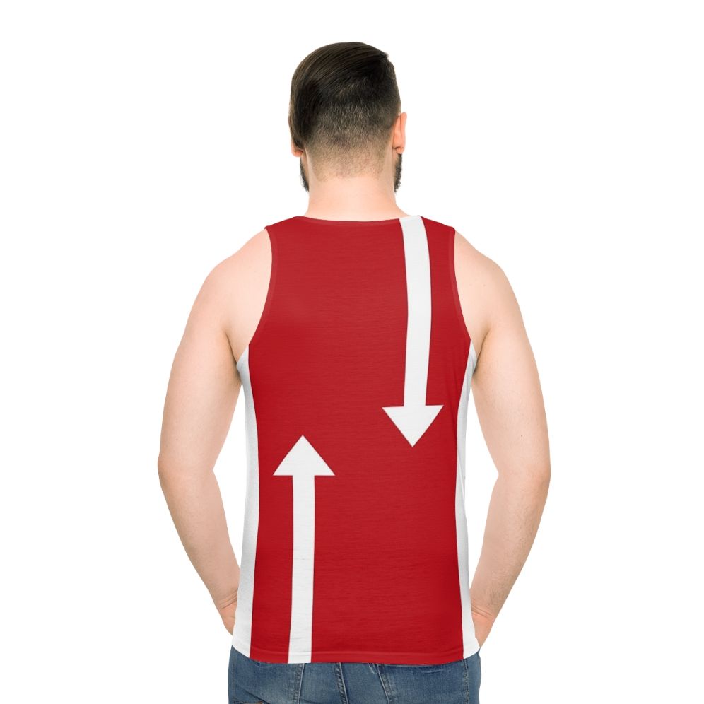 Retro 60s mod geometric unisex tank top