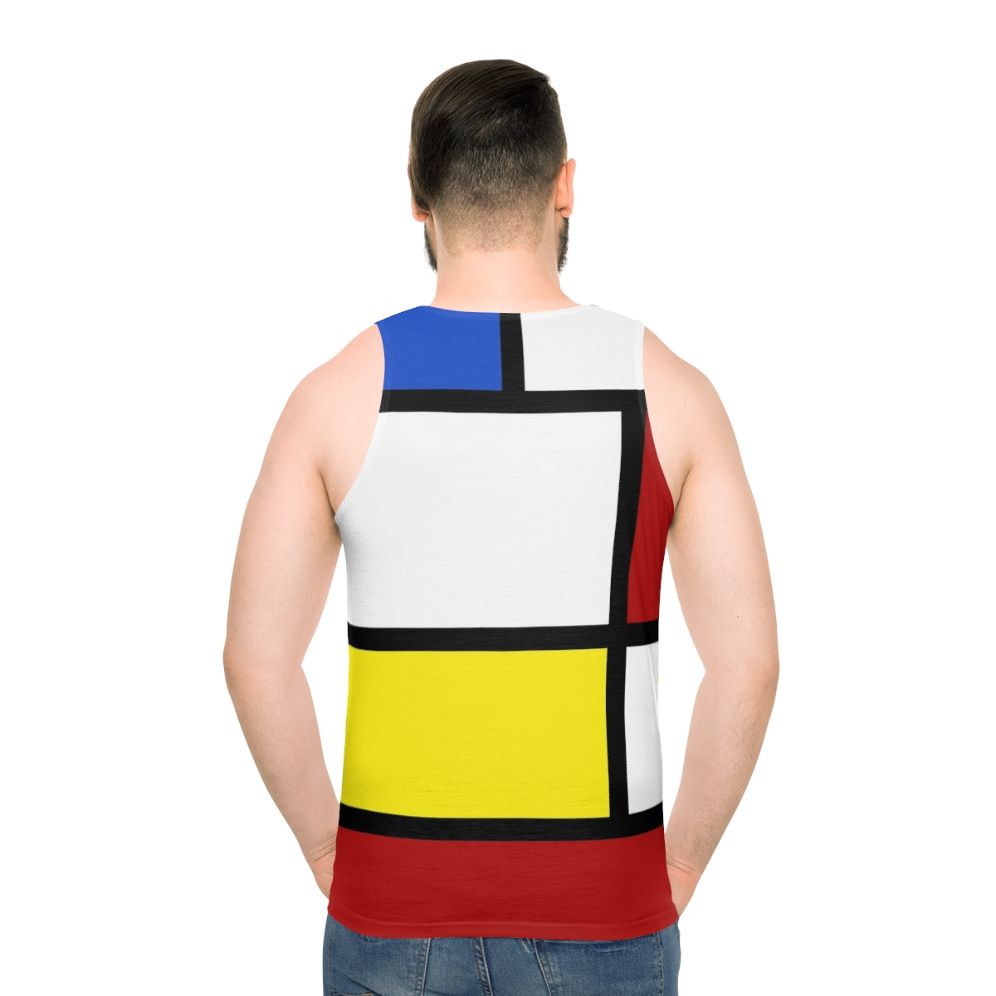 Retro 60s Mod Unisex Tank Top in Red, White and Blue