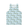 Retro 60s Mod White Unisex Tank Top