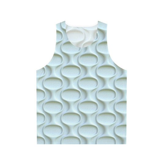 Retro 60s Mod White Unisex Tank Top