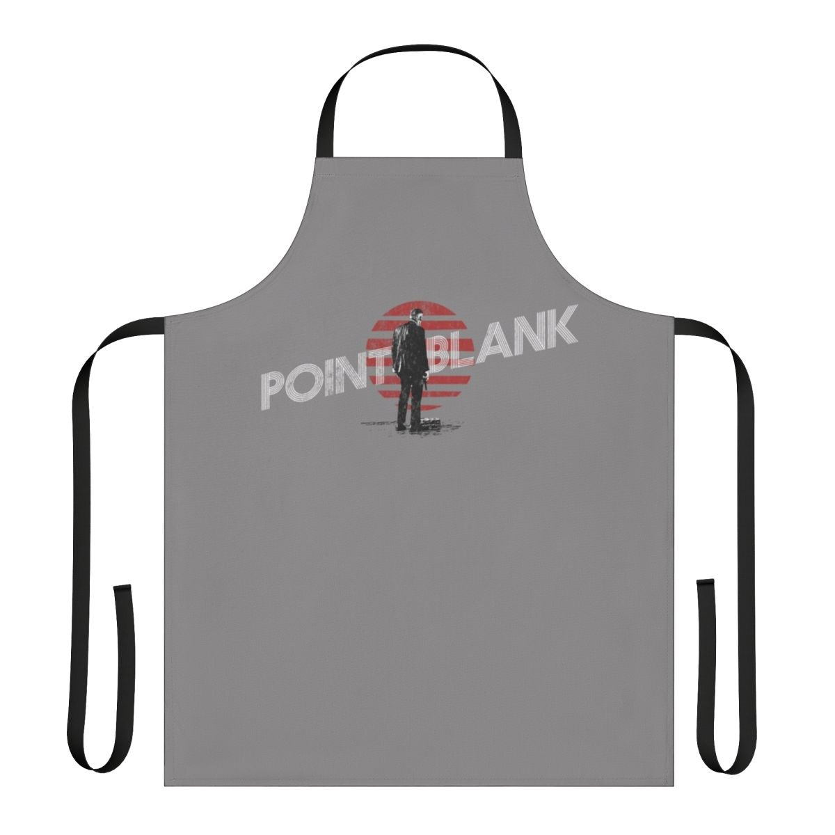 Retro-style apron featuring the "Point Blank" movie logo