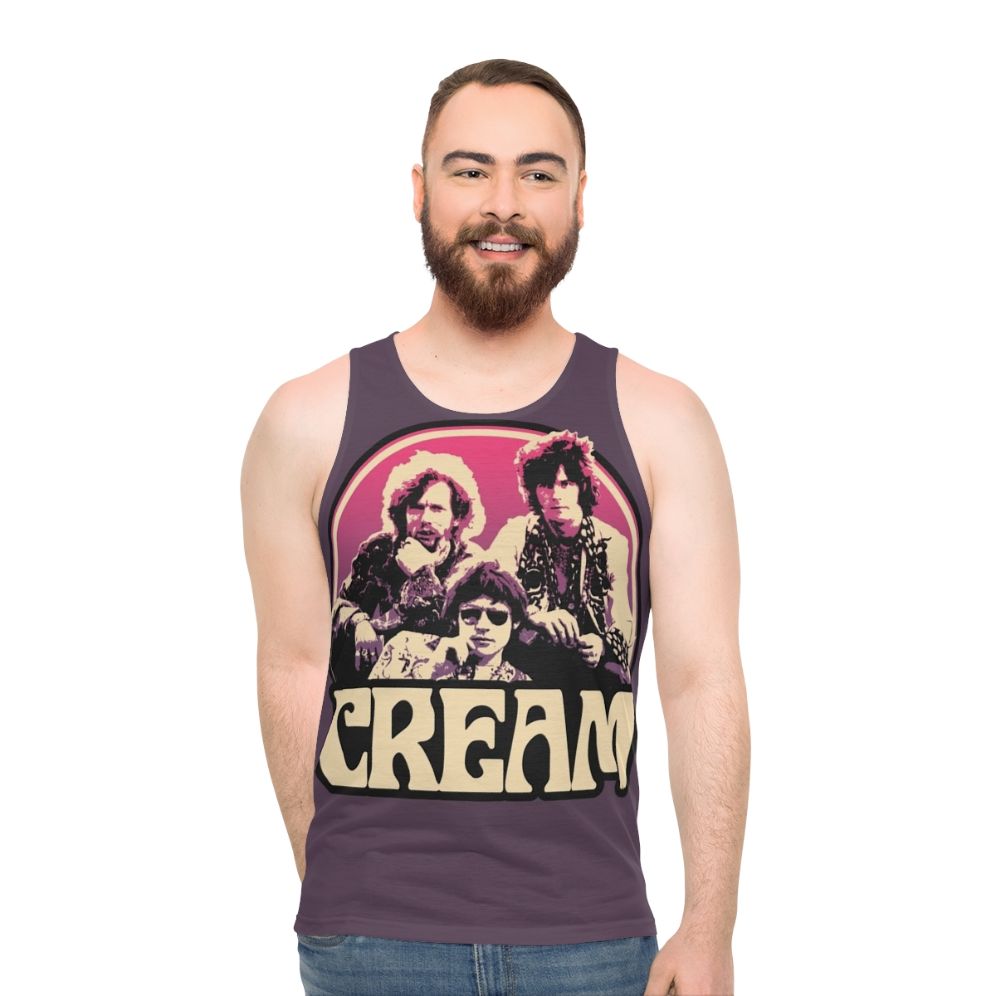 Retro 60s inspired unisex music tank top