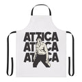 Retro 70s-style apron featuring a stylized design
