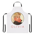 Retro-styled apron with Olivia Newton-John inspired design