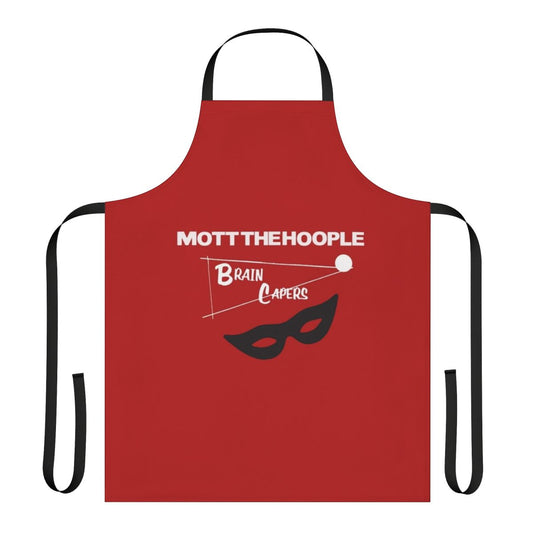 Vintage-style apron featuring a Mott the Hoople-inspired design for 70s music fans