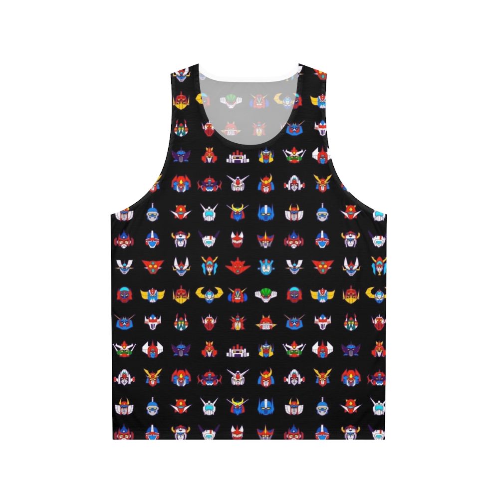 Retro 70s robots unisex tank top