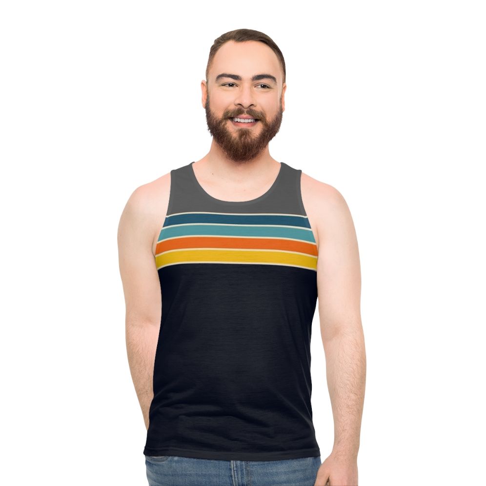 Retro 70s Stripes Unisex Tank Top