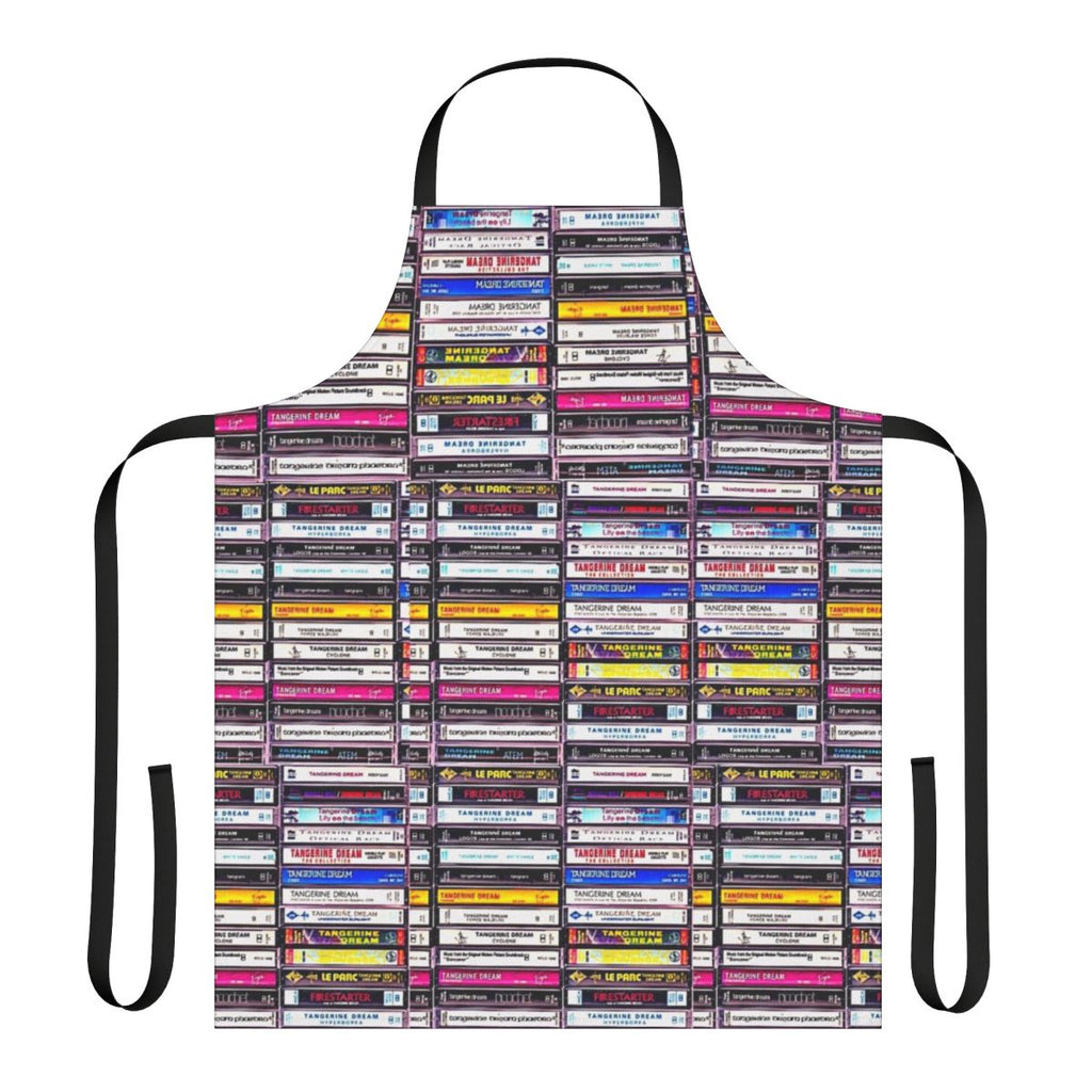 Tangerine Dream inspired apron with retro 70s music design