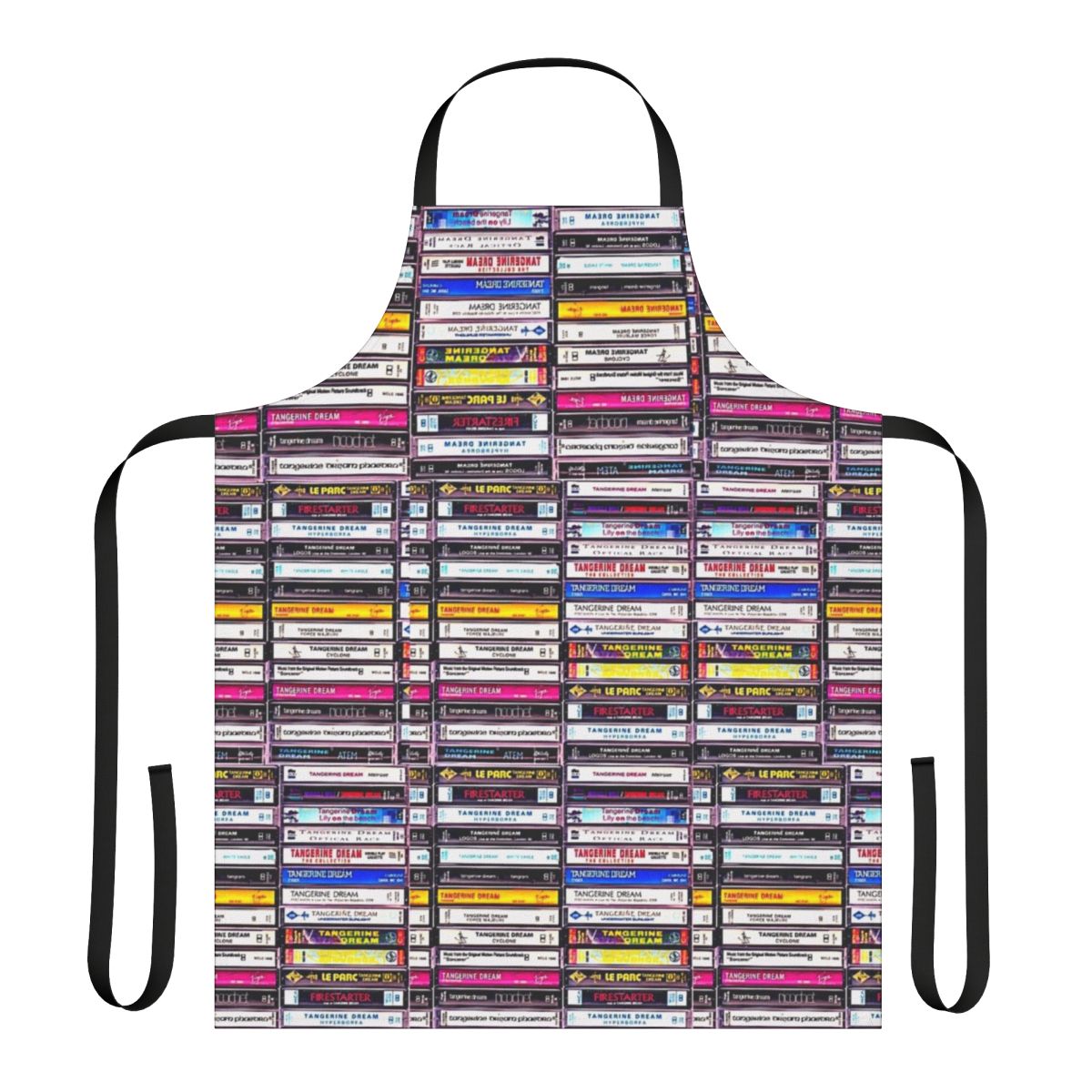 Tangerine Dream inspired apron with retro 70s music design