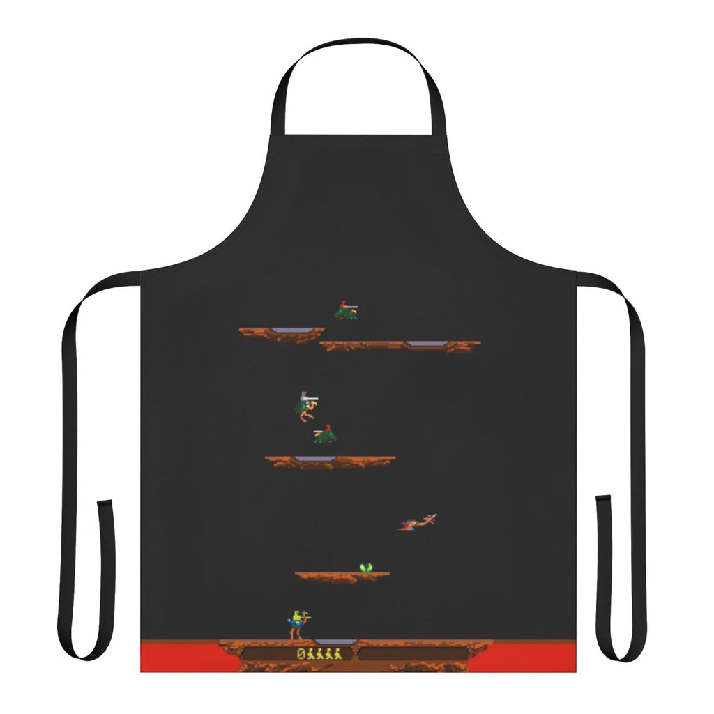 Retro-style 8-bit pixel art apron for video game fans and home chefs