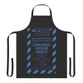 Retro 80s acid house party apron inspired by the legendary Hacienda nightclub in Chicago, 1987.
