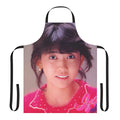 Vintage-style apron with a design inspired by the 1983 City Pop album "Chinese Kiss" by Iyo Matsumoto