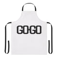 Retro 80s-style apron with bold pop art graphics and vibrant colors