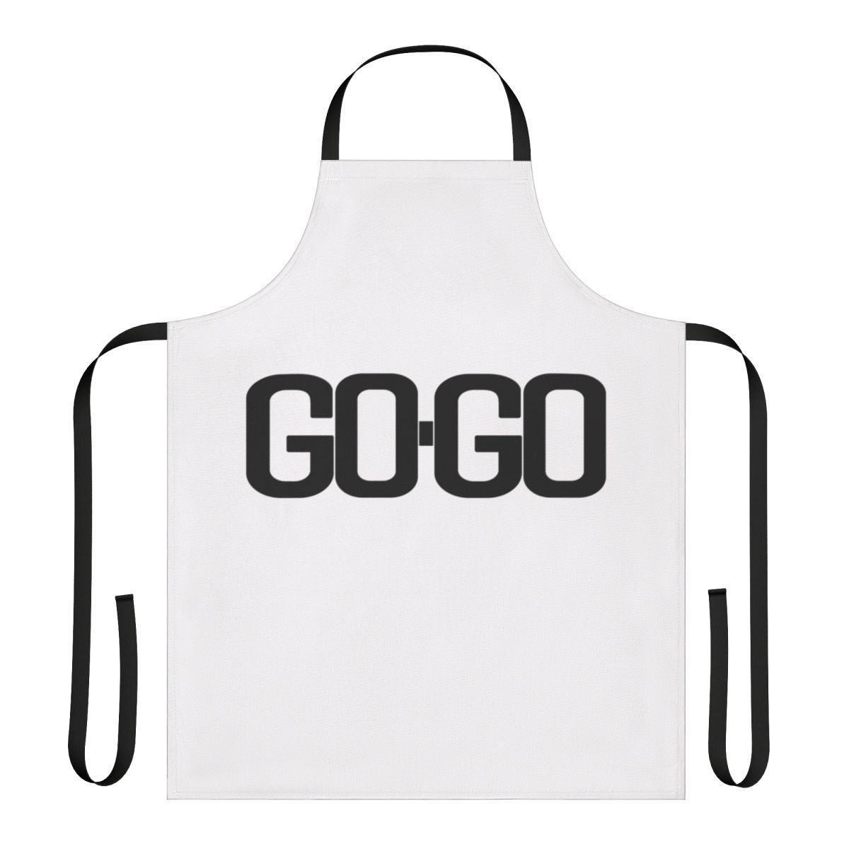 Retro 80s-style apron with bold pop art graphics and vibrant colors