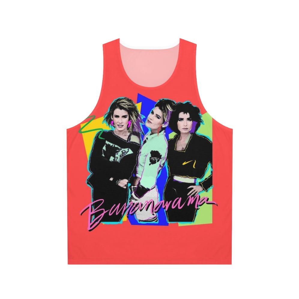 Retro 80s banana disco tank top