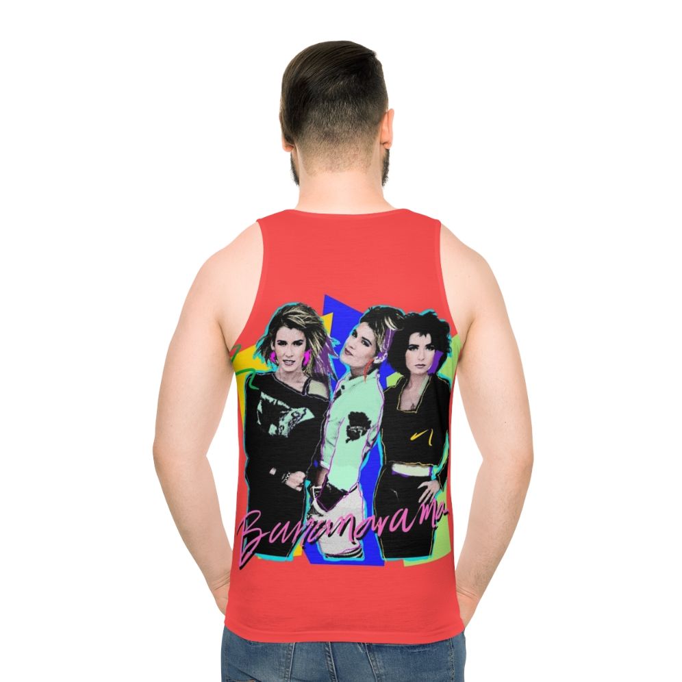 Retro 80s banana disco tank top