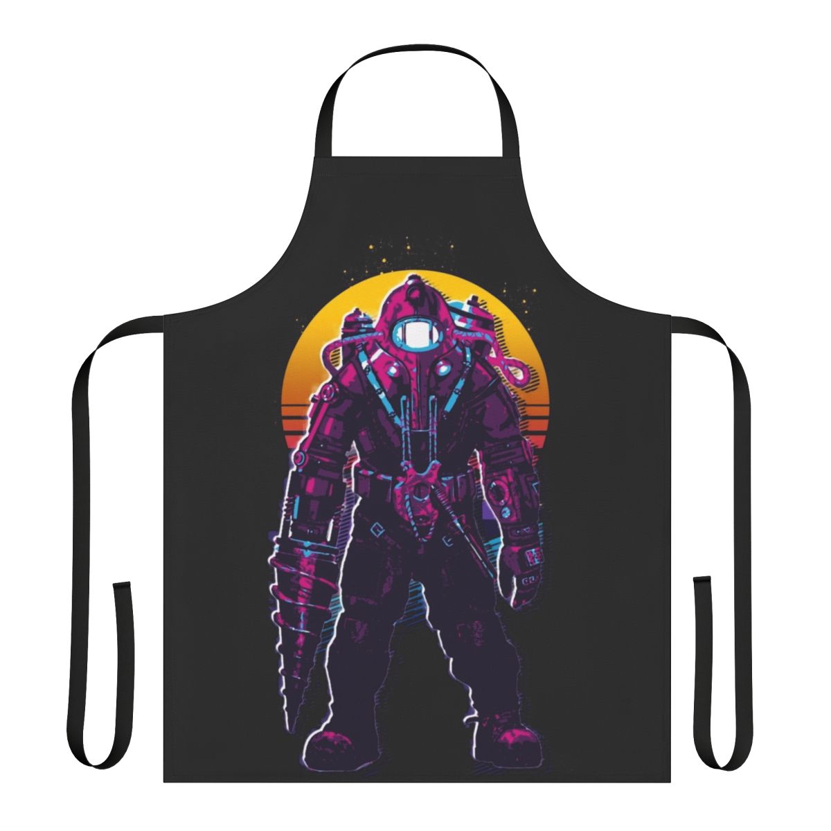 Retro 80s-inspired Bioshock Big Daddy character apron