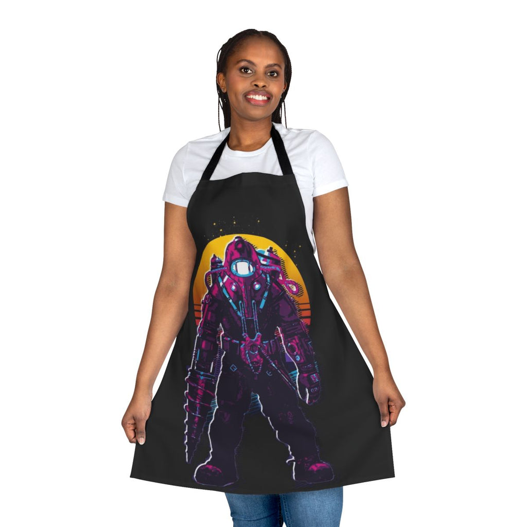 Retro 80s-inspired Bioshock Big Daddy character apron