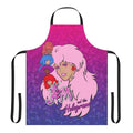 Jem and the Holograms inspired apron featuring the iconic 80s cartoon characters and band