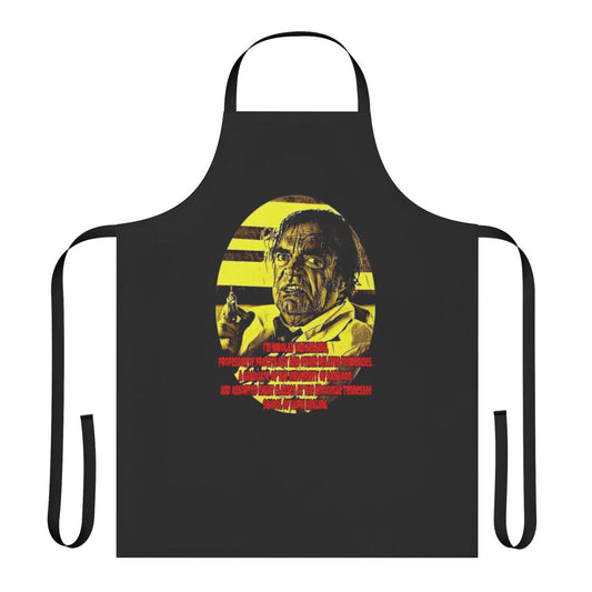Retro comedy apron featuring Dr. Nikolas Van Helsing from the classic 1980s film Cannonball Run