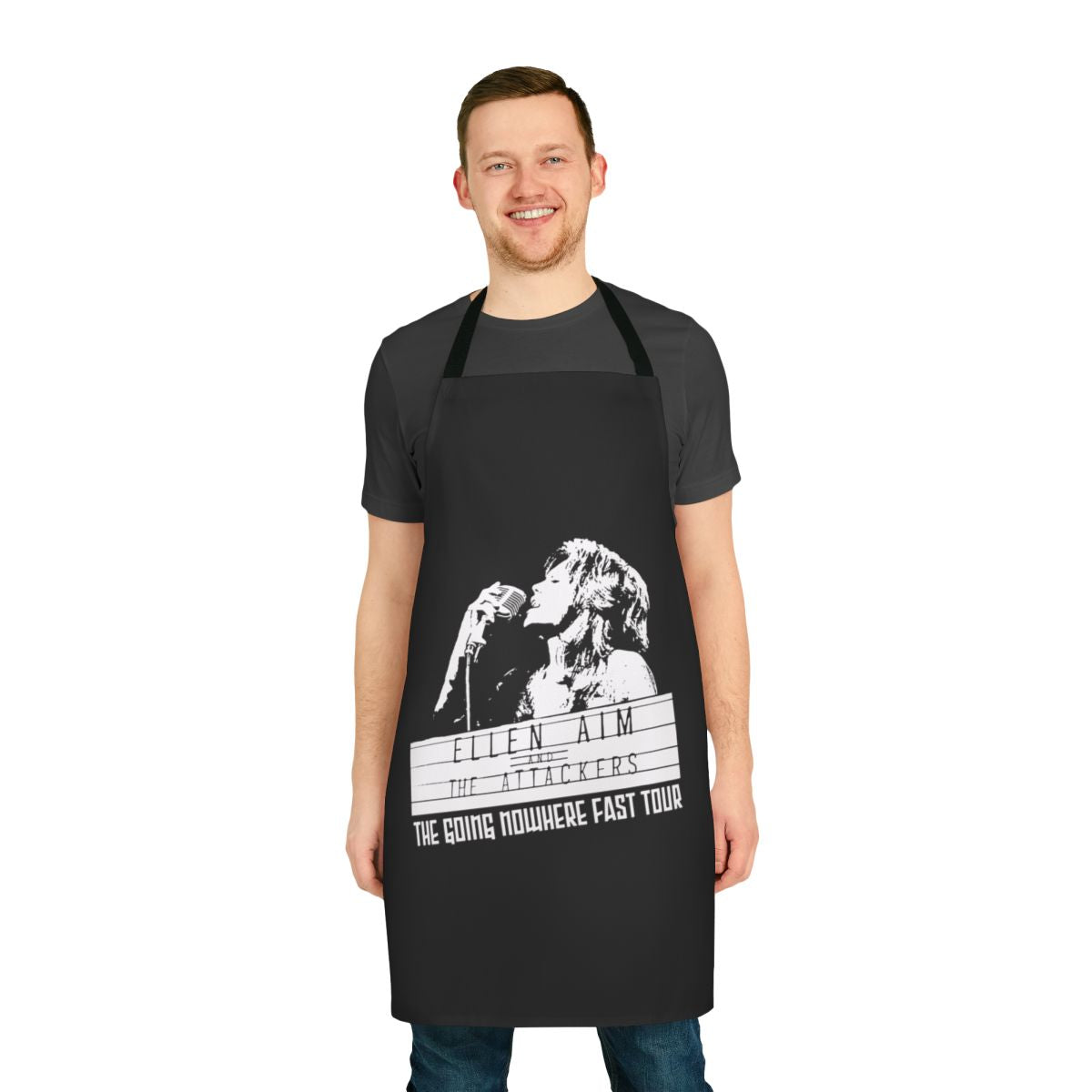 Stylish retro apron inspired by the 1980s cult classic film "Streets of Fire"