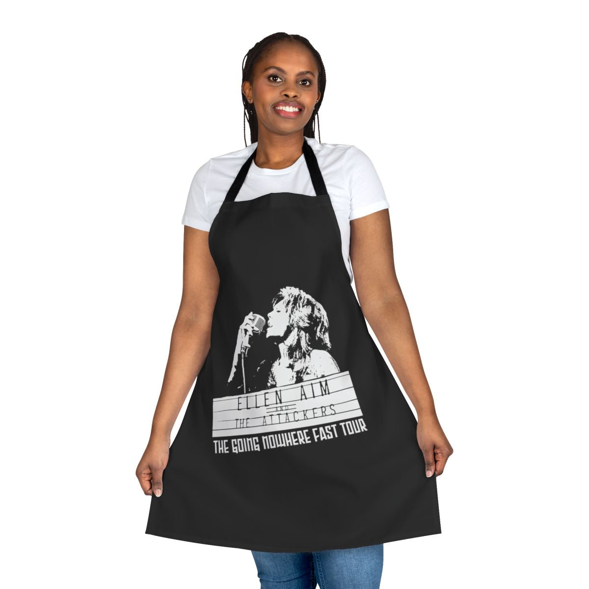 Stylish retro apron inspired by the 1980s cult classic film "Streets of Fire"