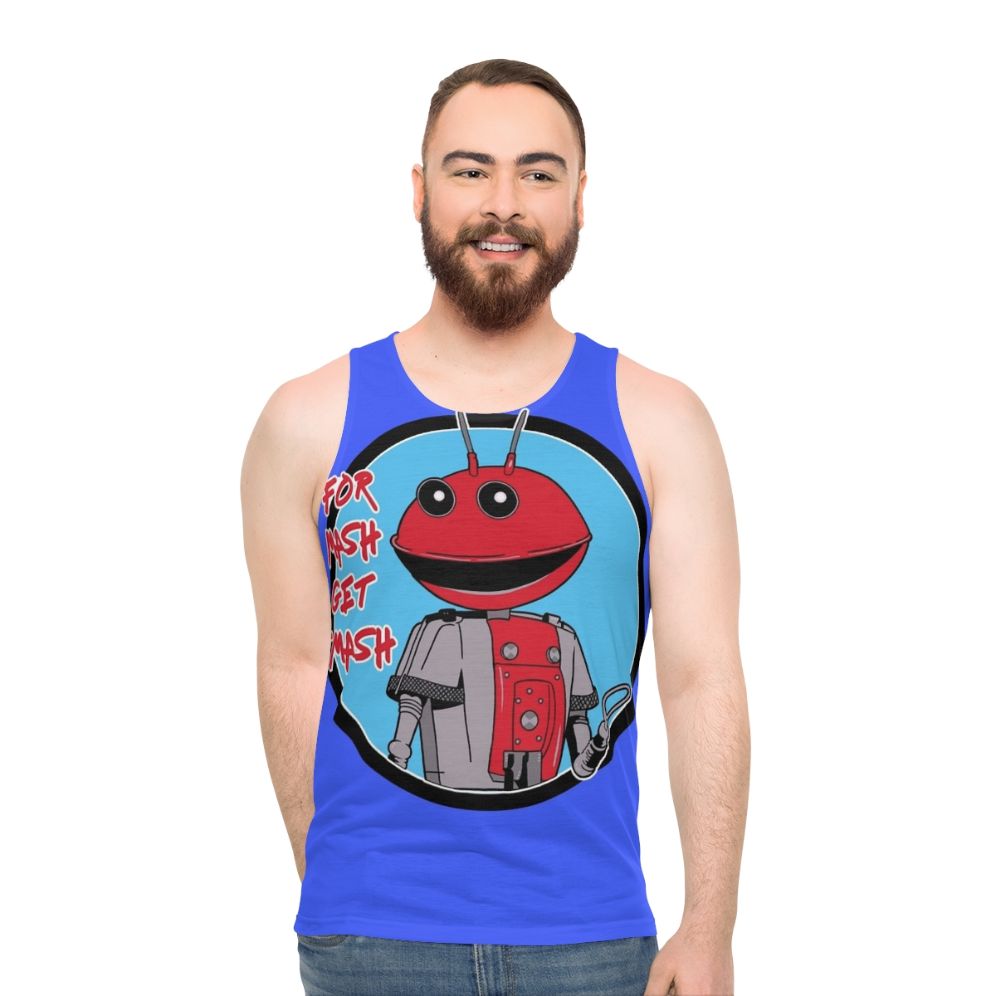 Retro 80s 'For Mash Get Smash' unisex tank top