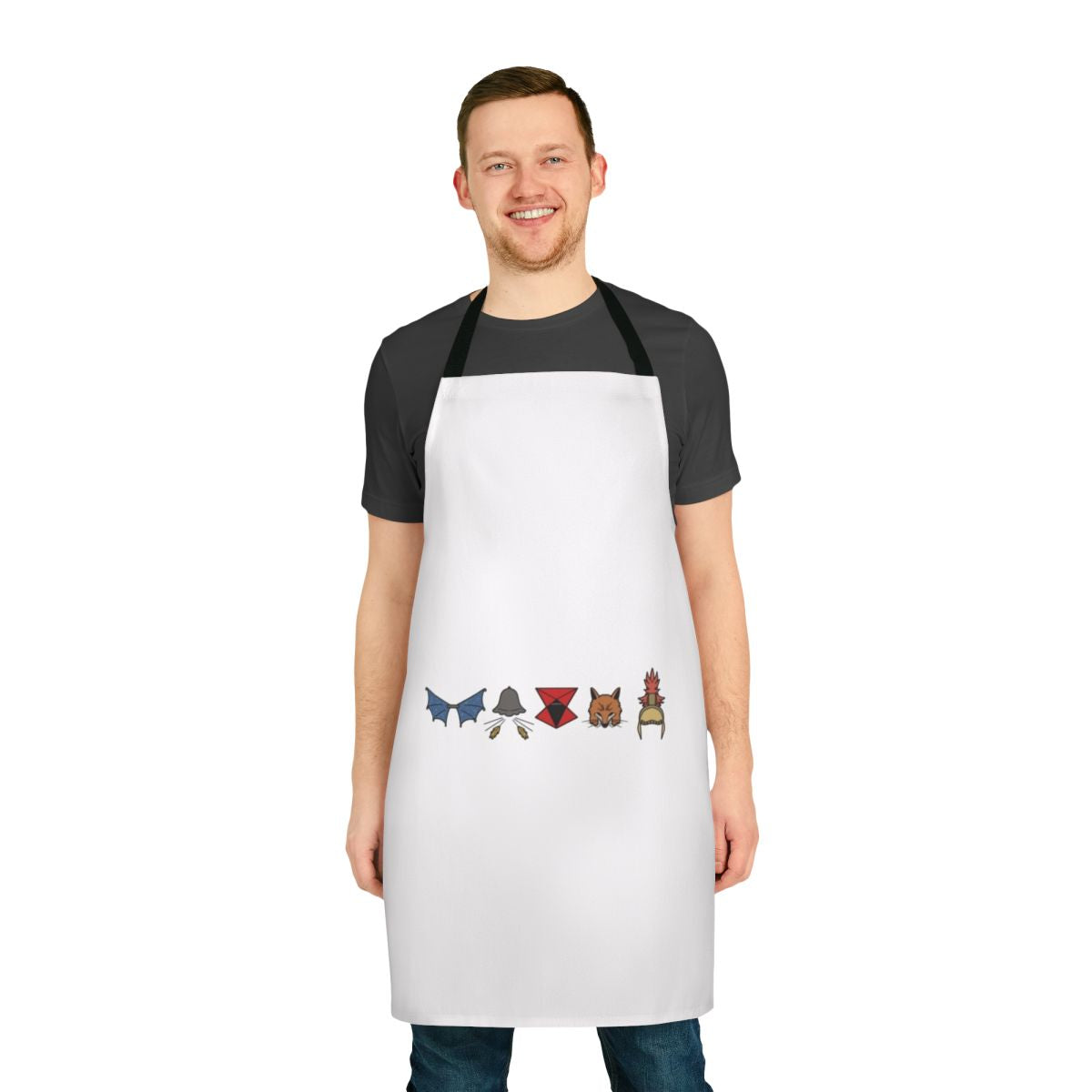 Retro 80s Genesis Inspired Apron with Genesis Band Logo