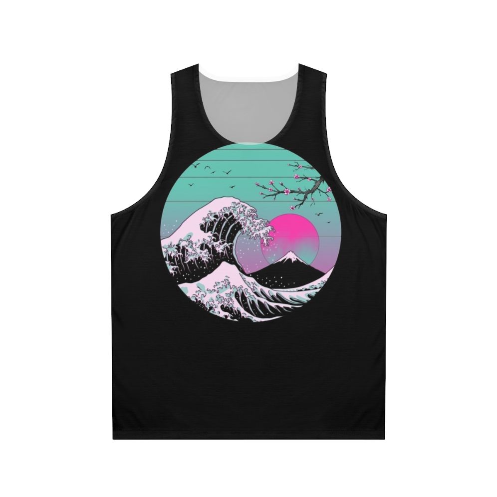 Retro 80s Great Wave Unisex Tank Top