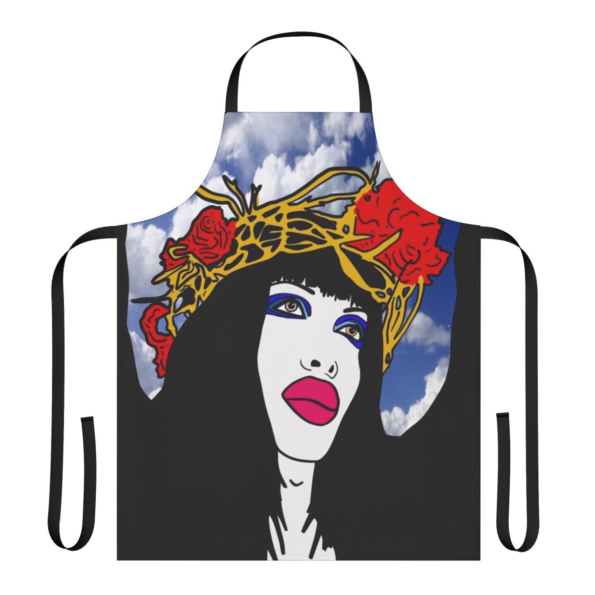 Apron featuring the iconic image of Pete Burns from the 80s band Dead or Alive
