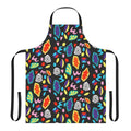 Colorful and funky apron featuring the Eleven romper design from Stranger Things Season 3