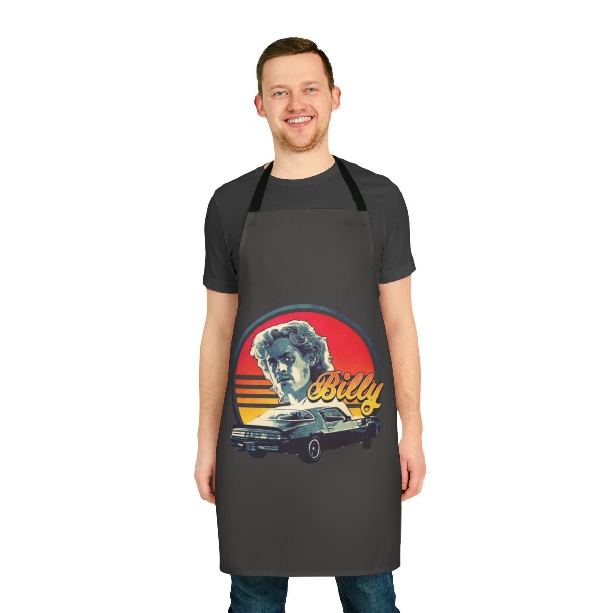 Retro 80s inspired Stranger Things Demogorgon themed apron