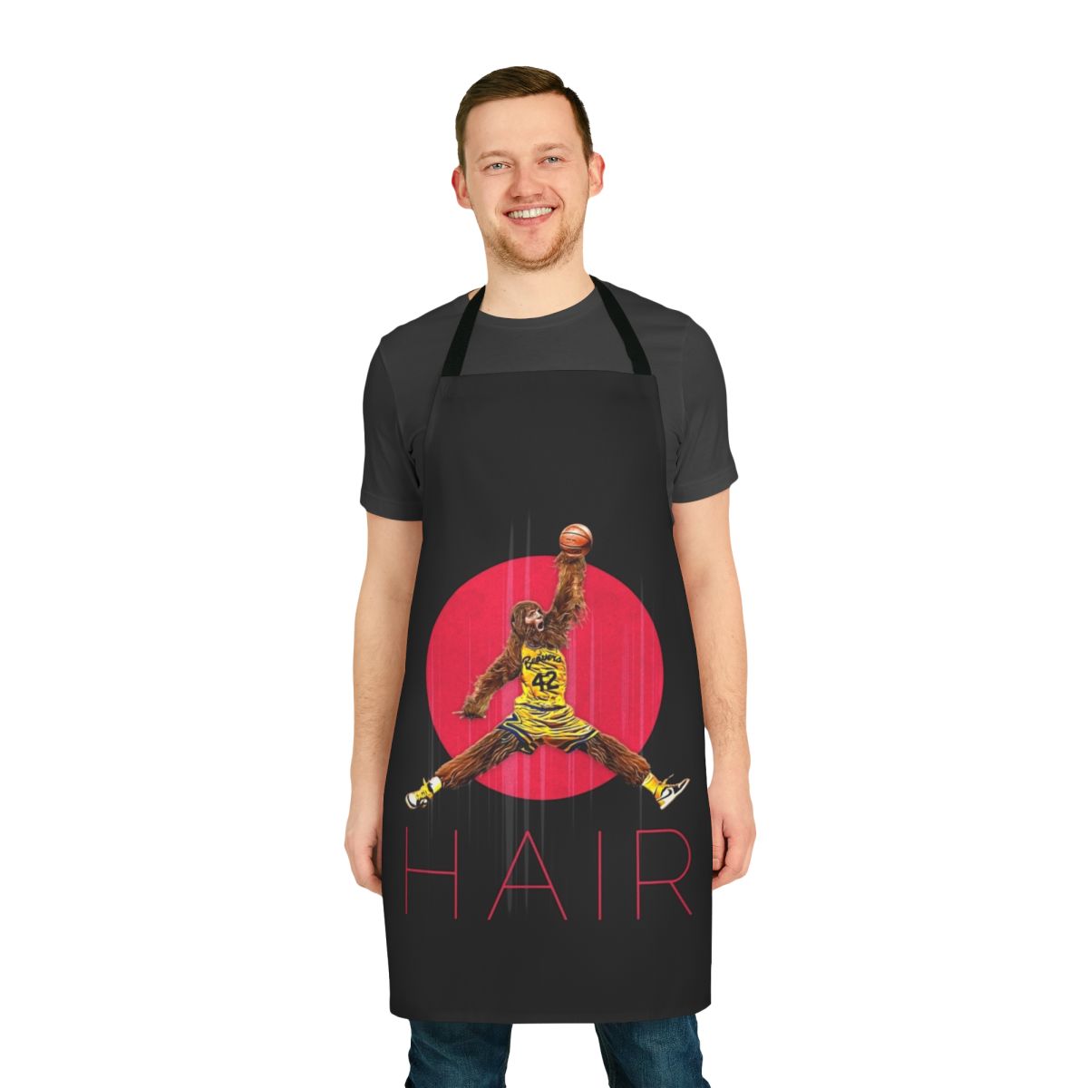 Retro 1980s inspired teen wolf themed apron