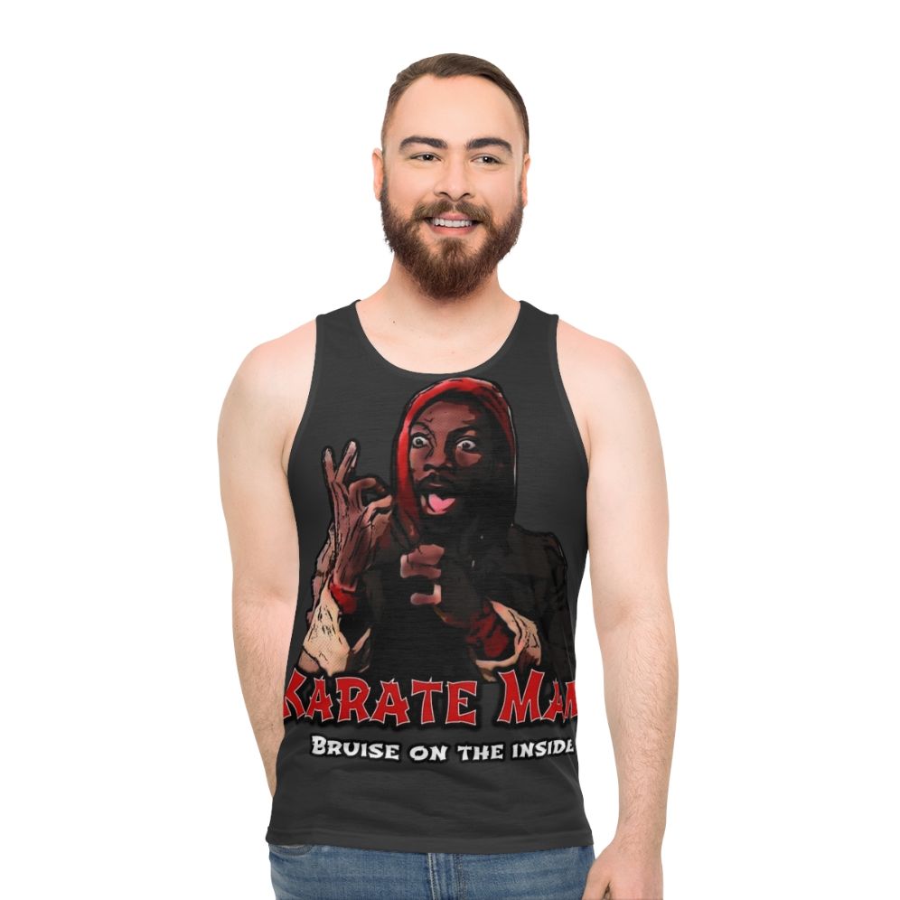 Retro 80s Karate Man Unisex Tank Top