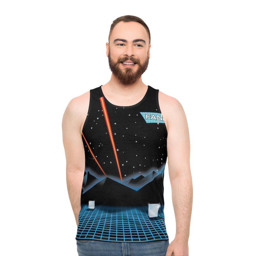 Retro 80s "Lady of Ice" unisex tank top