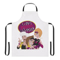 Vintage-style love handel band apron from the phineas and ferb cartoon