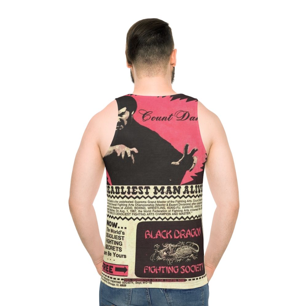Retro 80s vintage martial arts comic-inspired tank top