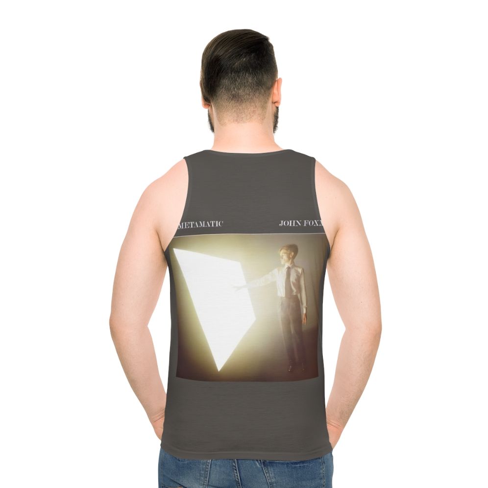Retro 80s Metamatic Tank Top featuring John Foxx's iconic design