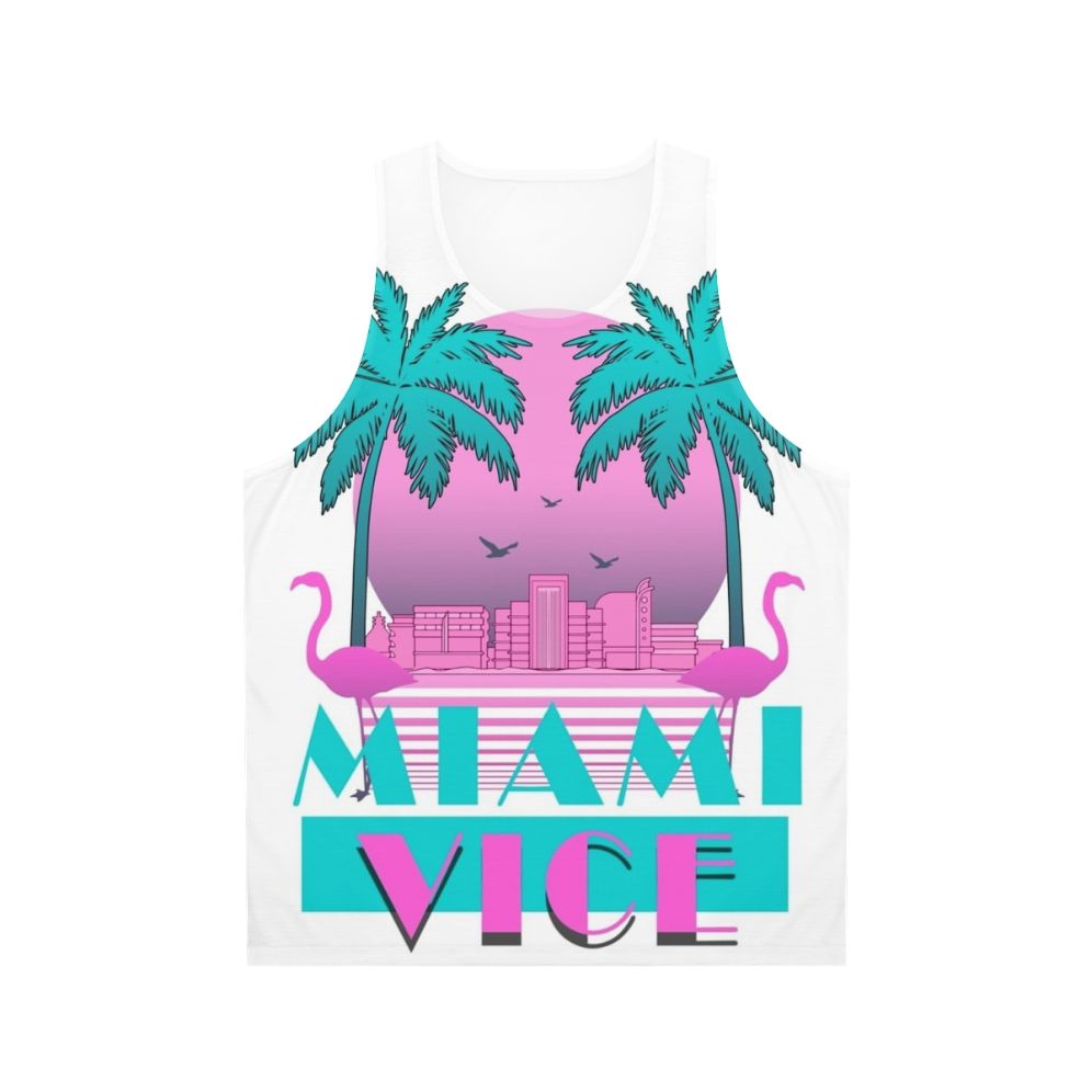 Retro 80s Miami Vice Unisex Tank Top