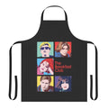 Retro-style Breakfast Club themed apron with iconic 80s movie characters