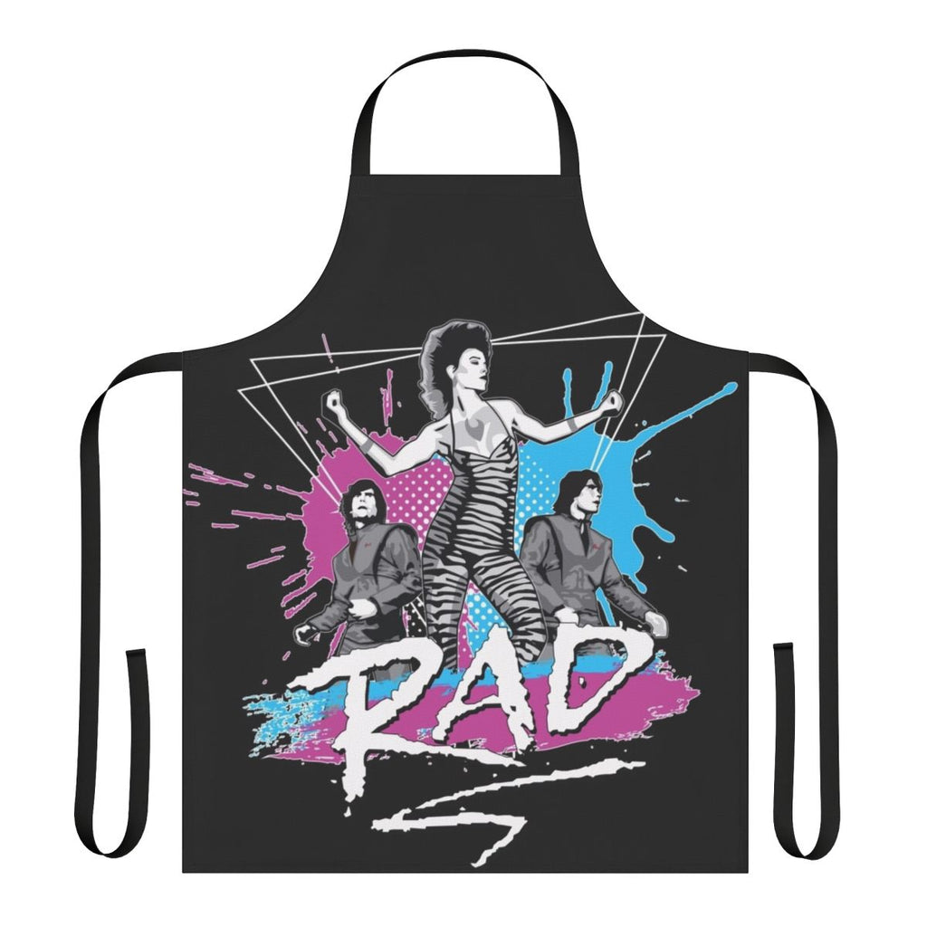 Retro 1980s music dance-themed apron