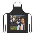 Retro 1980s music-inspired apron featuring vector art portrait of Huey Lewis