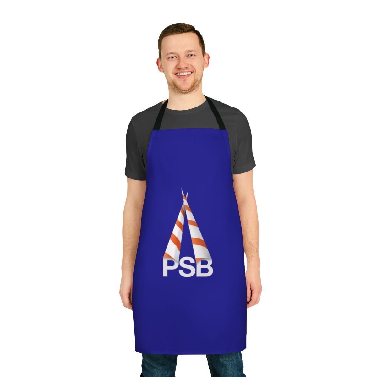 Retro 80s music themed apron with cones design, inspired by the iconic synthpop band Pet Shop Boys