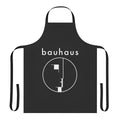 Retro 80s post punk music fan apron featuring Bauhaus and other alternative bands