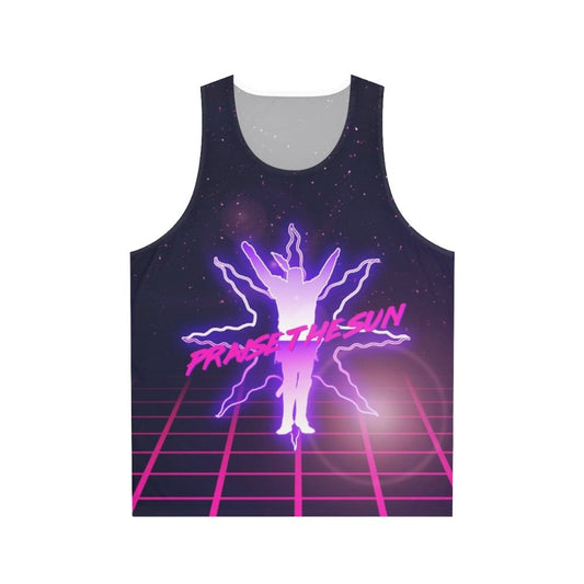 Retro 80s Praise the Sun Dark Souls Unisex Tank Top