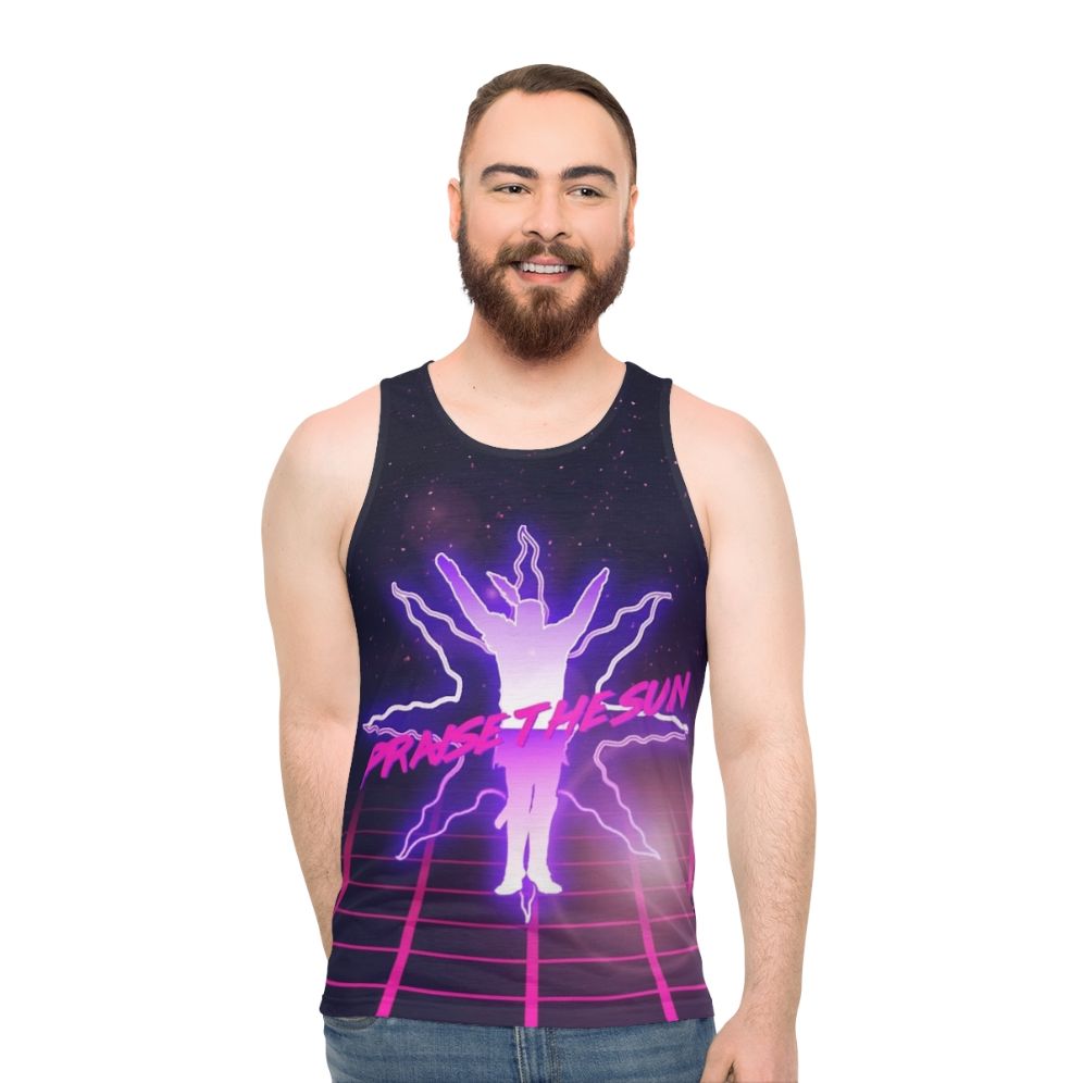 Retro 80s Praise the Sun Dark Souls Unisex Tank Top