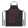 Retro-style Stranger Things inspired apron with character names