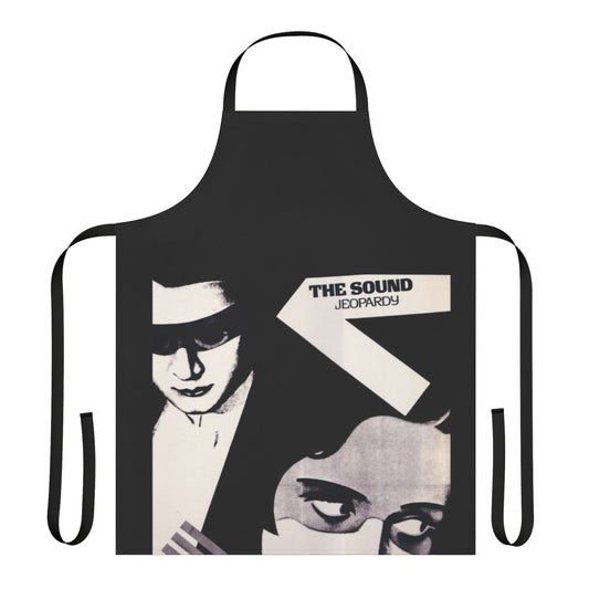 Retro 80s apron featuring The Sound band artwork and icon