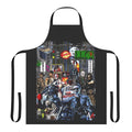 Retro 80s themed apron featuring classic 1980s movie references